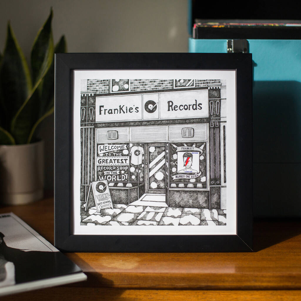 Personalised Record Shop Print, 1 of 10