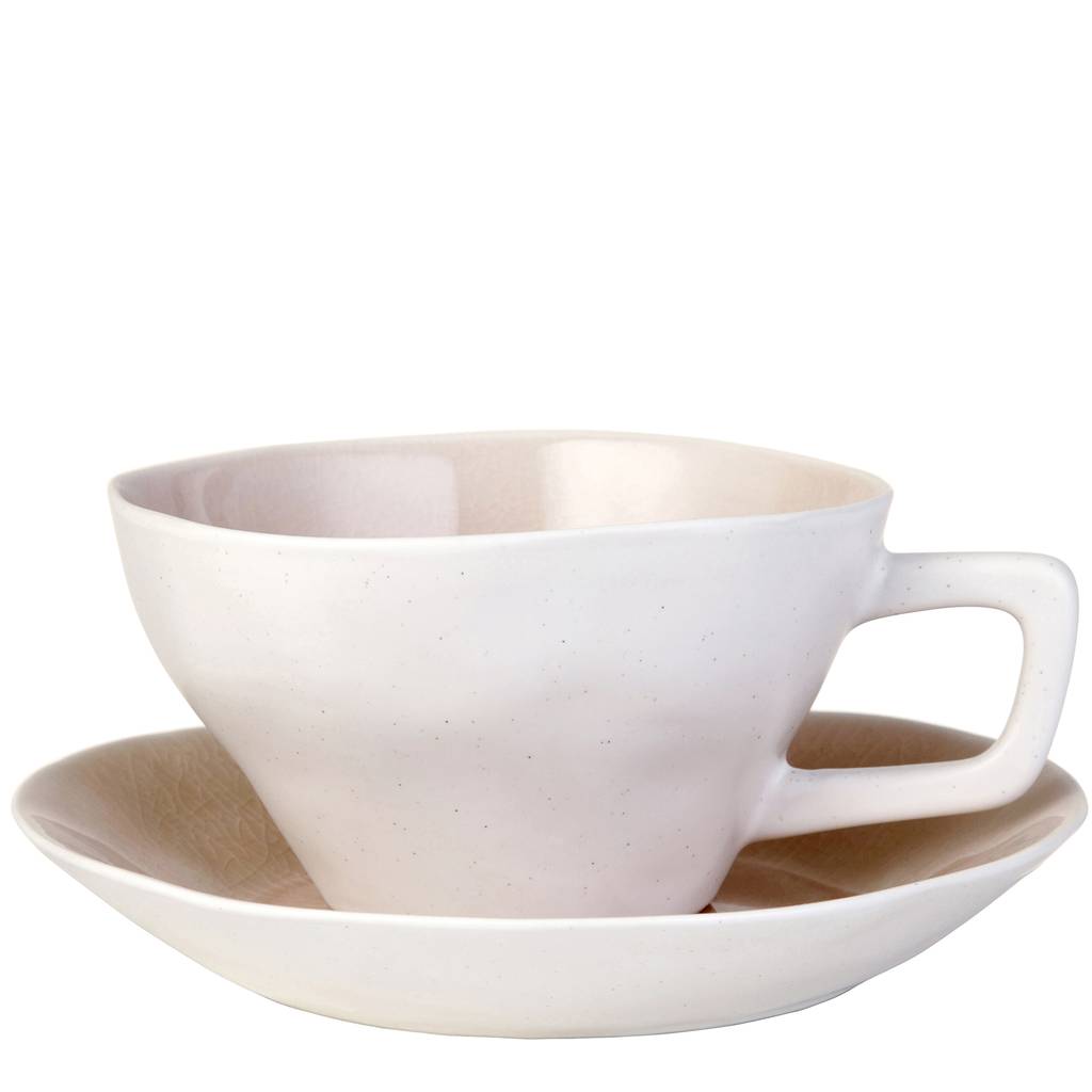 Blush Pink Cup And Saucer Gift Set By Ella James