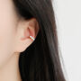 Sterling Silver Triple Pearl Ear Cuff, thumbnail 2 of 4