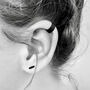 Simple Black Ear Cuff | Ear Cuff In Black, thumbnail 1 of 7