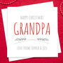 To Grandparents Personalised Christmas Card, thumbnail 3 of 3