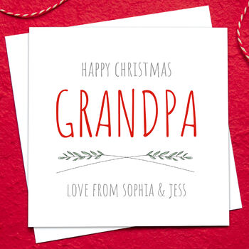 To Grandparents Personalised Christmas Card, 3 of 3