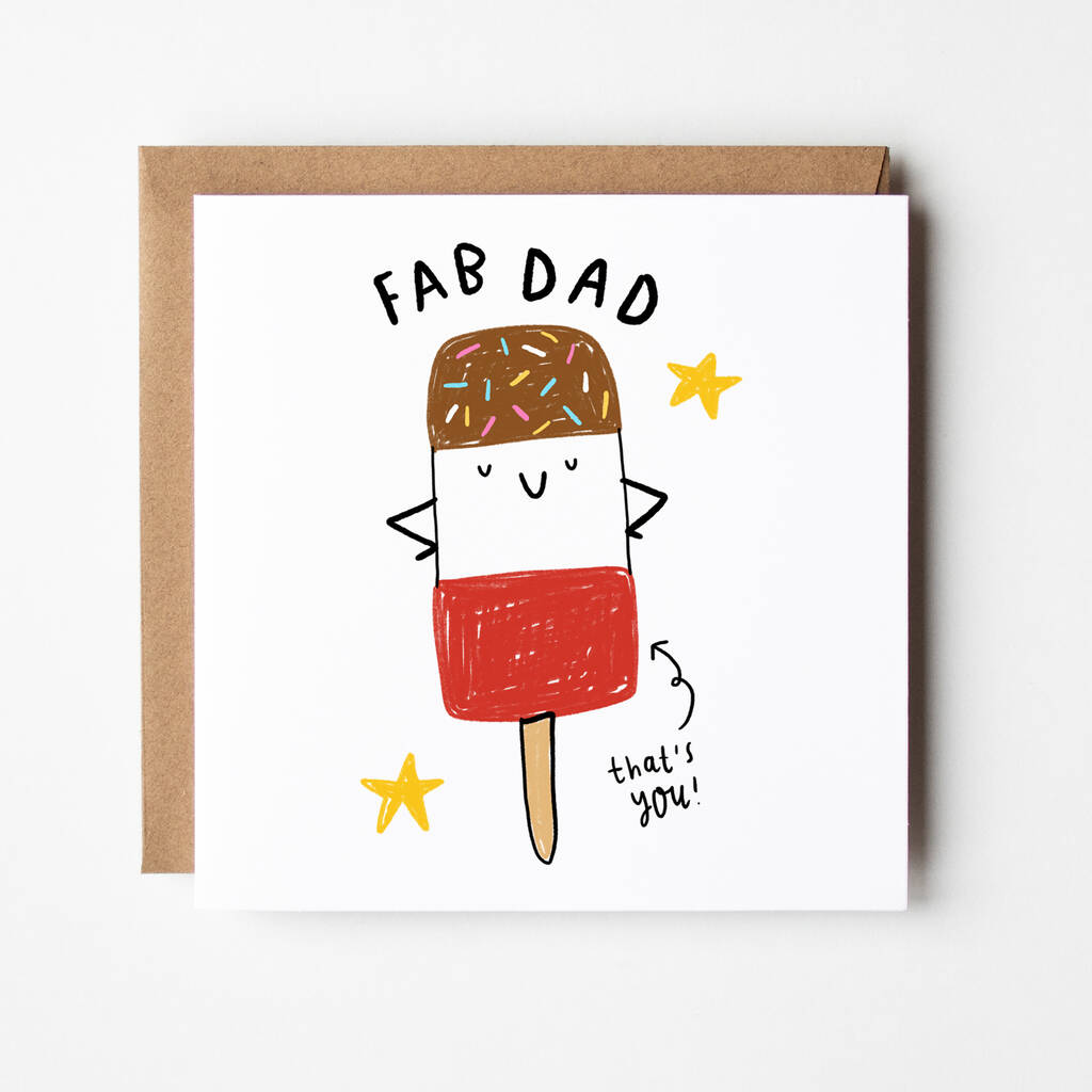 Fab Dad Fathers Day Card By Arrow T Co 