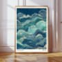 Japanese Yasuragi Inner Peace Wave Art Print, thumbnail 1 of 3