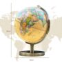 Travel Globe With Stickers Travel Gifts Vintage World Globe, thumbnail 3 of 8