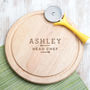Personalised Mens Round Slate Serving Board, thumbnail 2 of 4