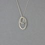 Scalloped Oval Necklace, thumbnail 4 of 7
