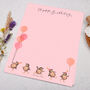 A4 Pink Letter Writing Paper With Happy Birthday Chicks, thumbnail 3 of 4