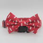 Red Smudge Dog Bow Tie, thumbnail 3 of 5