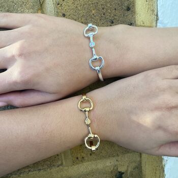 Gifts For Couples Bangle Horsebit Bracelet, 2 of 6
