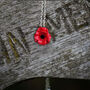 Poppy Red Pendant Necklace, thumbnail 1 of 4