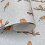 Christmas Robins Wrapping Paper, thumbnail 3 of 5