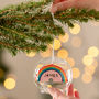 Personalised Rainbow Glass Dome Bauble, thumbnail 2 of 7