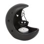 Black Crescent Moon Hanging Oil Burner, thumbnail 2 of 3