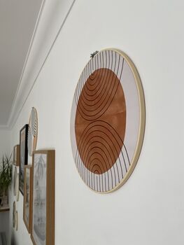 Abstract Wall Hangings, Mid Century Wall Decor Hoop, 5 of 6