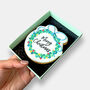 Merry Christmas Wreath Letterbox Iced Cookie, thumbnail 3 of 11
