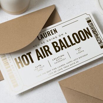 Personalised Hot Air Balloon Experience Gift Voucher, 5 of 9