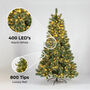 Cashmere Artificial Pre Lit Christmas Tree 7ft, thumbnail 2 of 2