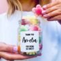 Personalised Thank You Gift, Sweet Filled Jar, thumbnail 1 of 6