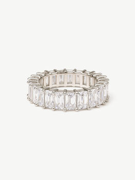 Sterling Silver Cubic Zirconia Ring For Women, 2 of 4