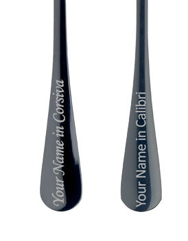 Personalised Black Cutlery Set With Free Gift Box, 3 of 3