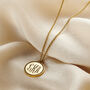 Personalised Monogrammed Scalloped Necklace, thumbnail 1 of 7