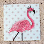 Flamingo Greeting Card, thumbnail 2 of 3