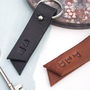 Personalised Leather Initials Keyring, thumbnail 4 of 5