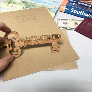 Personalised 'Key To Adventure' Card, 8 of 12