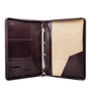 Luxury A4 Leather Ring Binder Folder. 'The Veroli', thumbnail 3 of 11