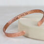 Copper Unisex Textured Cuff, thumbnail 8 of 9