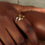 Gold Plated Sterling Silver Open Style Hug Ring, thumbnail 2 of 5