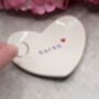 Ceramic Ring Dish Personalised Letterbox Friendly Gift, thumbnail 1 of 6