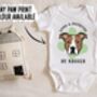 Staffordshire Bull Terrier Baby Onesie, thumbnail 4 of 6