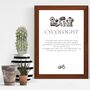 Funny, Cyclist Lover Gift, A4 Wall Art For A Cycologist Cycle Loving Dad, Grandad, Friend Or Partner, thumbnail 1 of 2