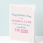 Cute Grandma To Be Mothers Day Card, thumbnail 1 of 5