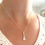 Sterling Silver Violin Pendant Necklace, thumbnail 4 of 7