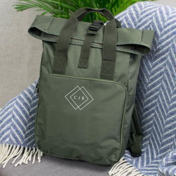 Geometric Initials Personalised Ruck Sack, 2 of 4