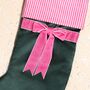 Two Tone Velvet Bow Stocking, thumbnail 5 of 7