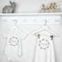 Bunny Personalised Baby Blanket And Babygrow Gift Set, thumbnail 1 of 3