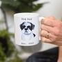 Personalised Custom Portrait Dog Dad Mug Gift, thumbnail 4 of 7