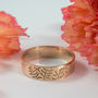Botanical Wedding Bands In 9ct Rose Gold, thumbnail 9 of 12