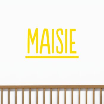 Personalised Modern Name Wall Sticker, 5 of 10