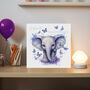 Baby Card Butterfly And Elephant Welcome To The World, thumbnail 1 of 12