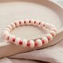 Blush Glass Bead Bracelet, thumbnail 2 of 6