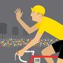 Personalised Tour De France Print, Yellow Jersey, thumbnail 6 of 8