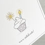 Birthday Cupcake Sparkler Card, thumbnail 2 of 4