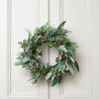 Large Christmas Wreath With Red Bow, thumbnail 2 of 4