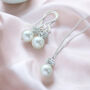 Pearl And Glitterball Necklace And Earring Set, thumbnail 1 of 4