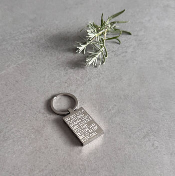 Flattering Personalised Keyring – Funny Gift For Him Or Her, 6 of 6